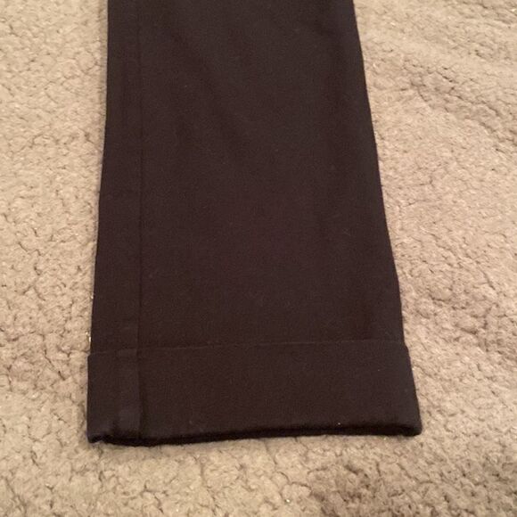 J Jill Black Bi Stretch Trouser Cuffed Cropped Pant Size 8 Pull On - Picture 9 of 10